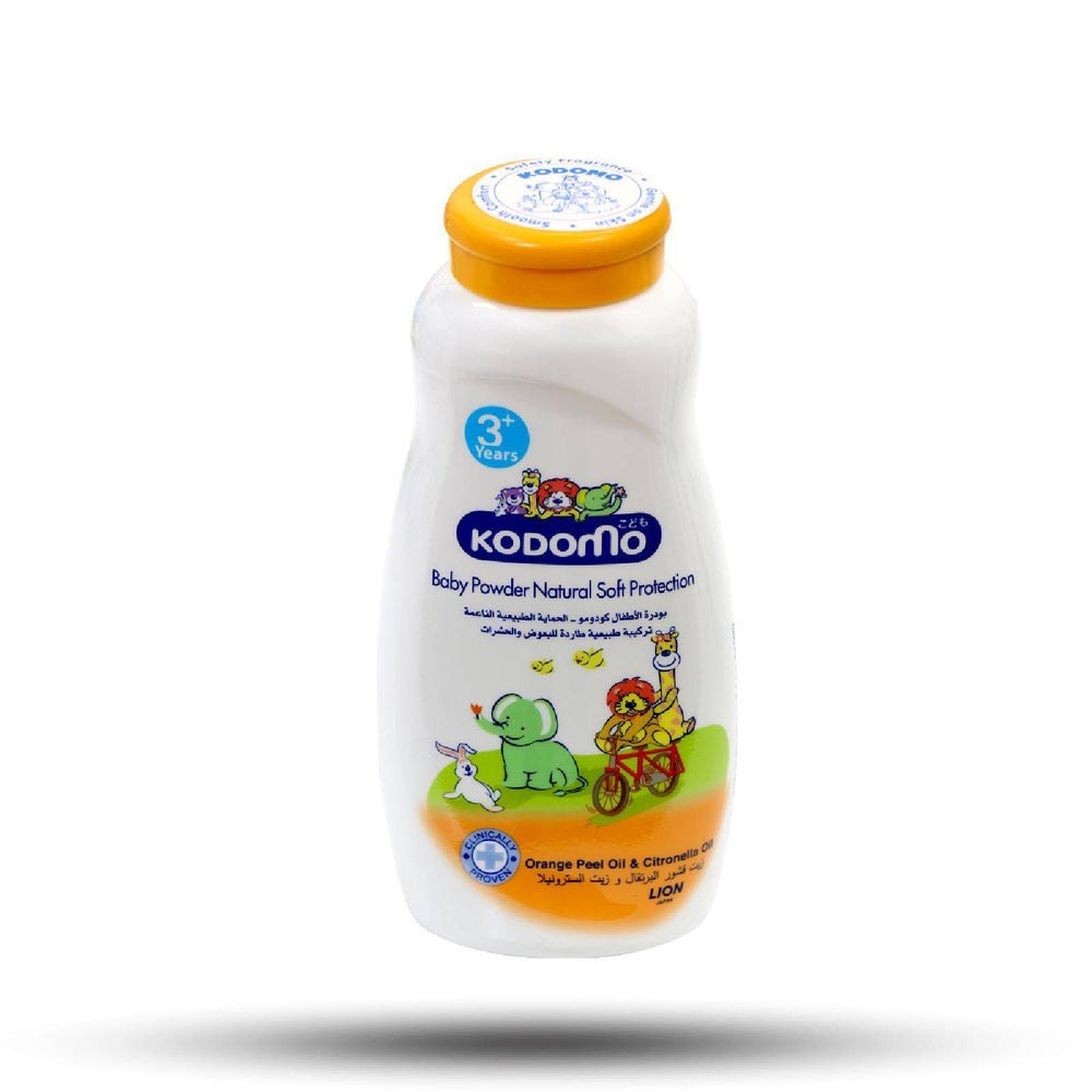 KODOMO Baby Powder Natural Soft Protection - 180 g | كودومو بودرة أطفال للحماية الطبيعية الناعمة – 180 جم