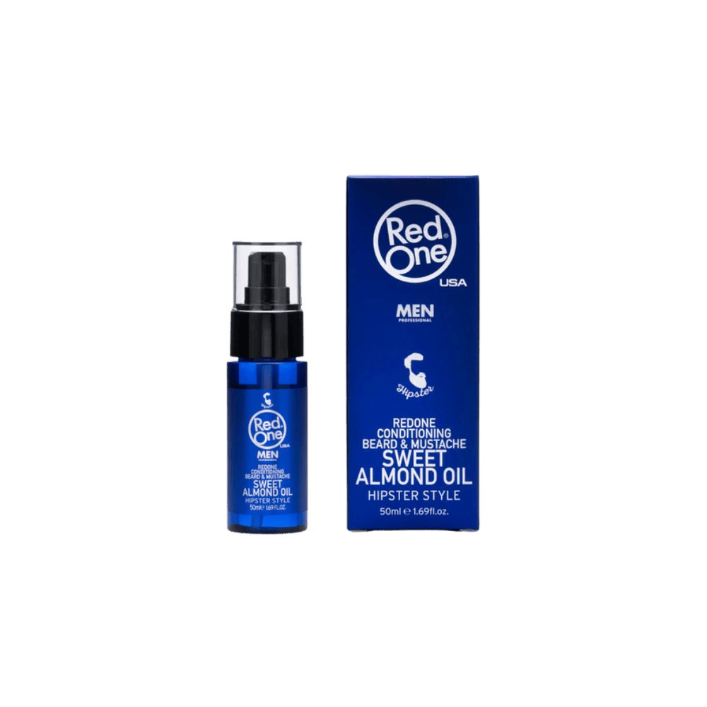 Red One Sweet Almond Mustache Beard Oil - 50ml | ريد ون زيت لوز حلو لللحية والشنب - 50مل