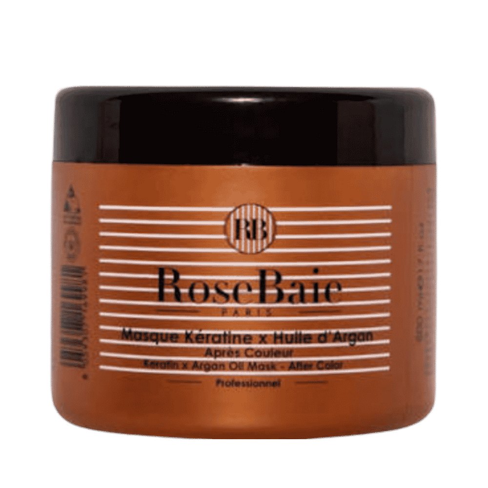 RoseBaie Masque Kératine x Huile d'Argan Après Couleur - 500ml | روزباي ماسك كيراتين بزيت أركان - 500مل