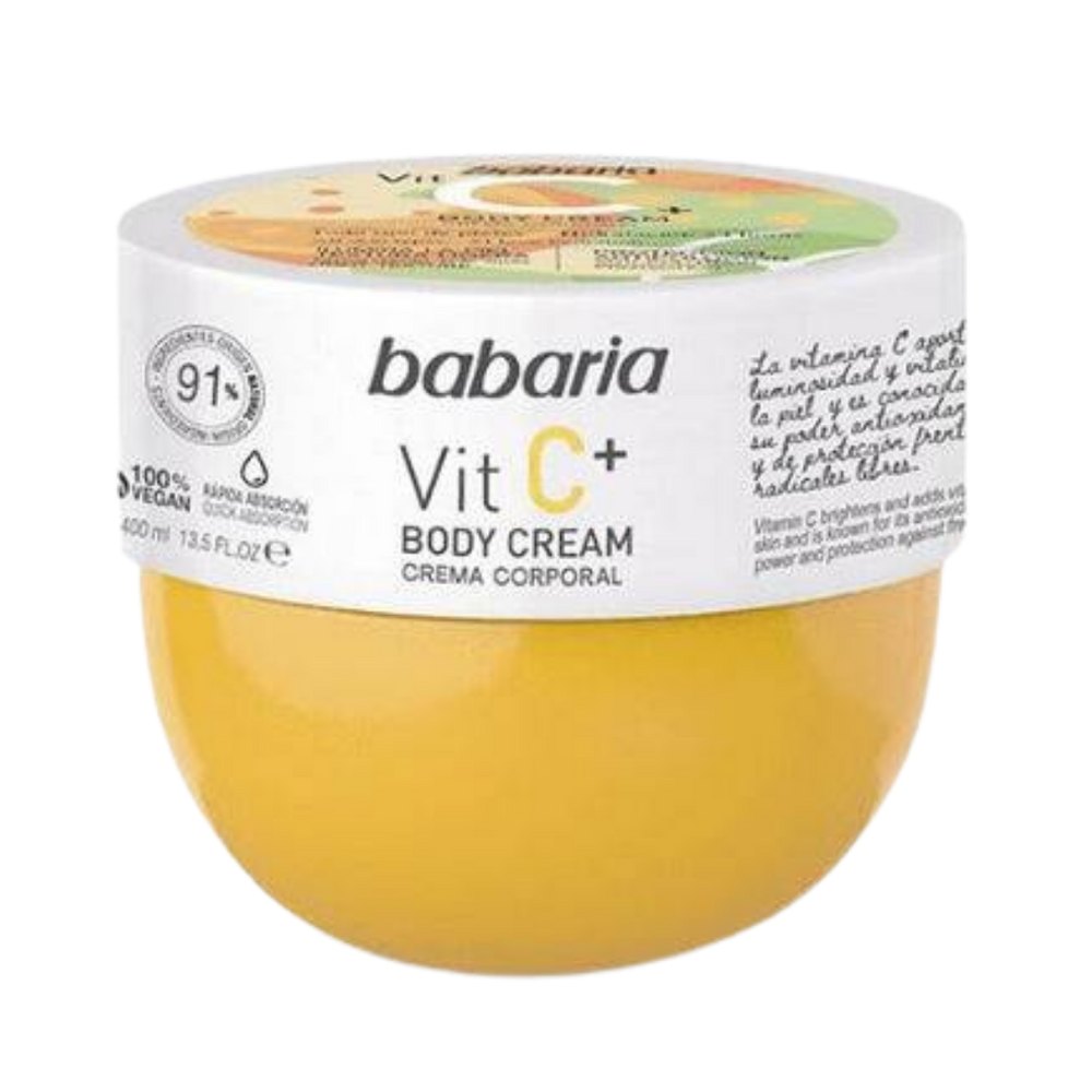 BABARIA Vitamin C Body Cream - 400ml | باباريا كريم للجسم بالفيتامين سي - 400 مل