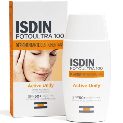 Isdin Fotoultra 100 Active Unify Fluid Spf50+ - 50ml | ازدن فوتو ألترا واقي شمسي spf50 - 50 مل