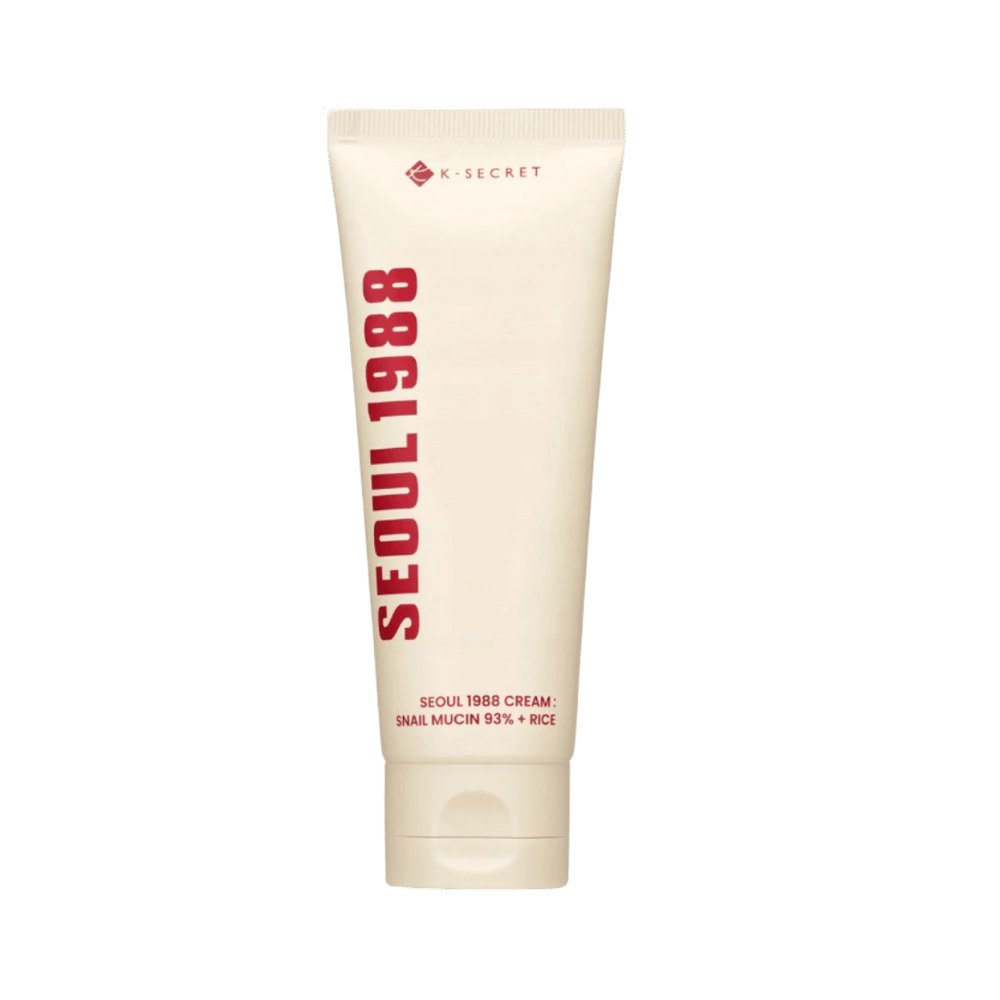 K-SECRET SEOUL 1988 Cream : Snail Mucin 93% + Rice - 100ml | كي سيكريت كريم سيول 1988 - 100مل