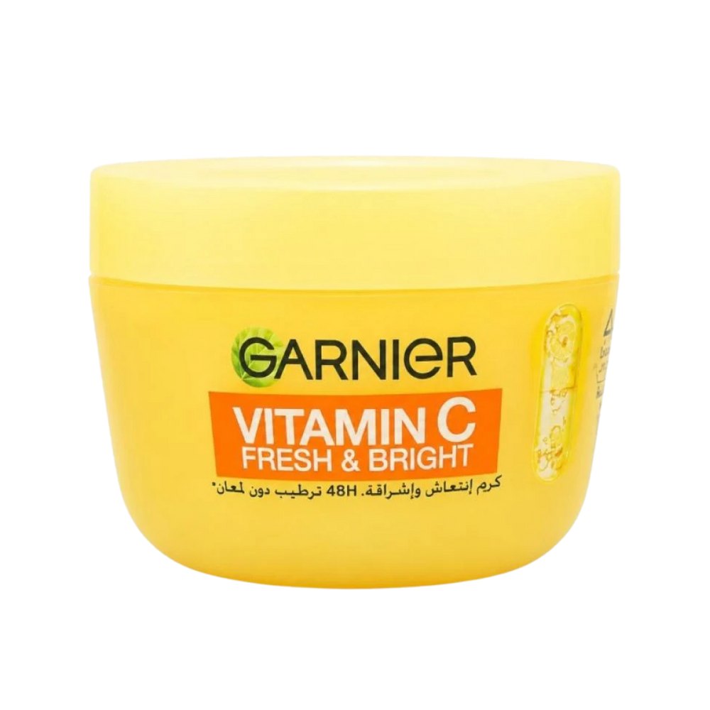 Garnier Vitamin C Fresh & Bright Cream - 85ml | غارنييه كريم مرطب للوجه بالفيتامين سي فريش اند برايت - 85 مل
