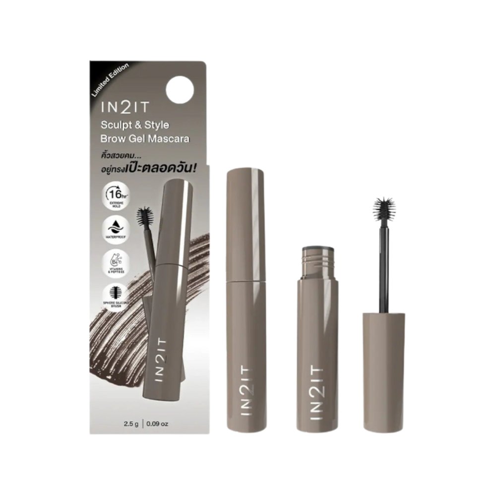 IN2IT Sculpt & Style Brow Gel Mascara - 2.5g | ان تو ات ماسكارا جل حواجب - 2.5غ
