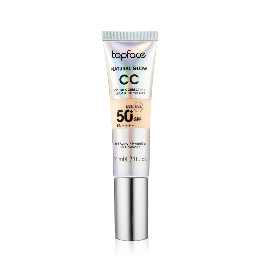 TOPFACE NATURAL GLOW CC CREAM & CONCEALER - 30ml | توب فيس كريم سي سي و كونسيلر - 30 مل