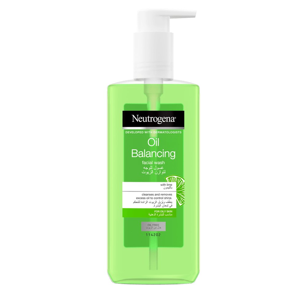 Neutrogena Oil Balancing Facial Wash with Lime - 150ml | نيتروجينا غسول للوجه للبشرة الدهنية - 150 مل