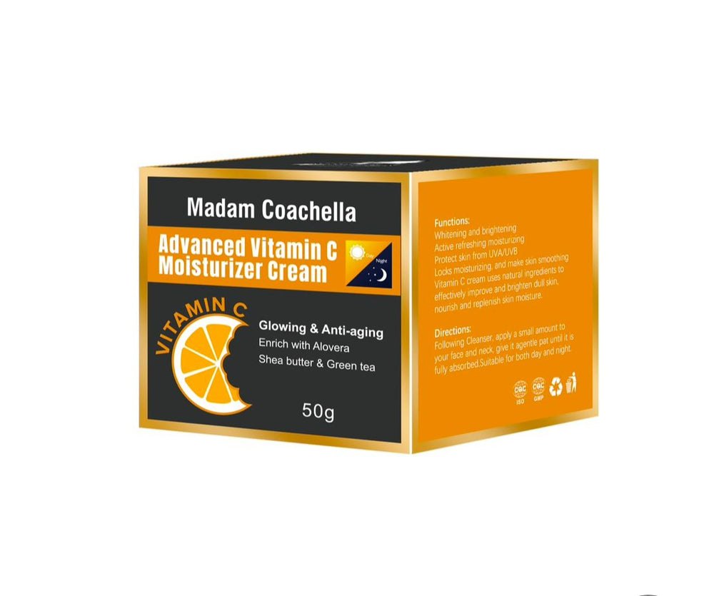 Madam Coachella Advanced Vitamin C Moisturizer Cream - 50g | مدام كوتشيلا كريم فيتامين سي للوجه - 50 غرام