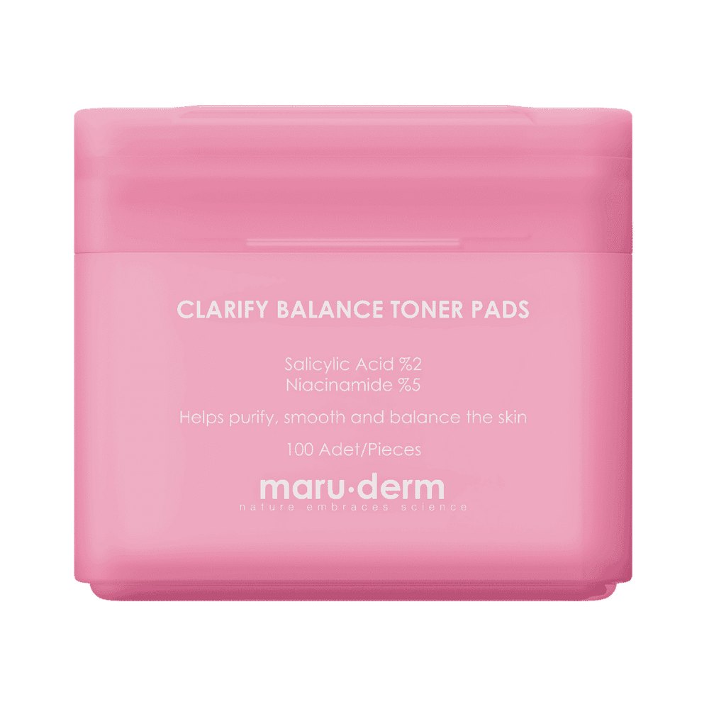 maru.derm Clarify Balance Toner Pads - 100 pads | مارو.ديرم وسادات تونر - 100قطعة
