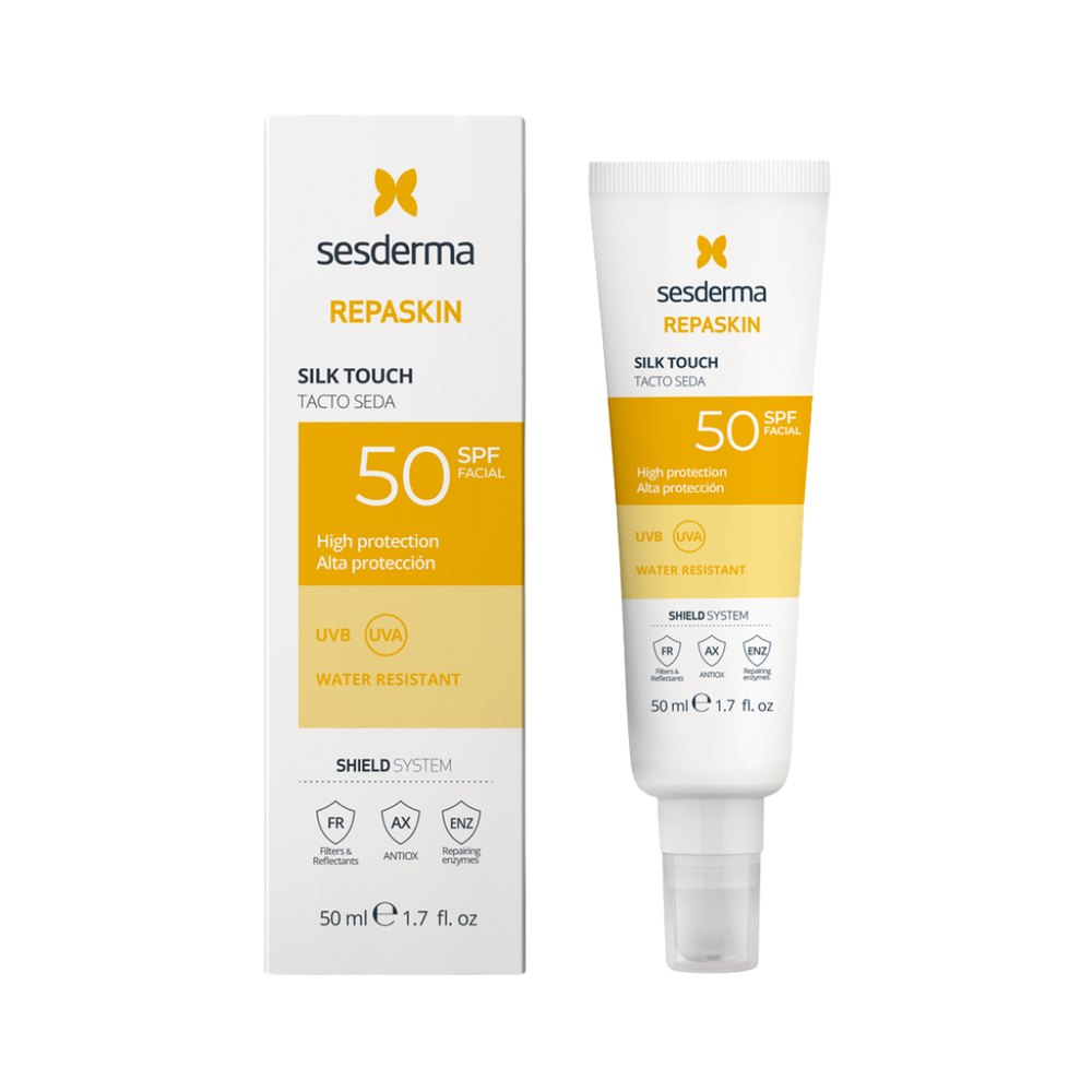 Sesderma Repaskin Facial Sunscreen SPF50 Silk Touch - 50ml | سيسديرما واقي شمس للوجه SPF50 بلمسة حريرية – 50 مل