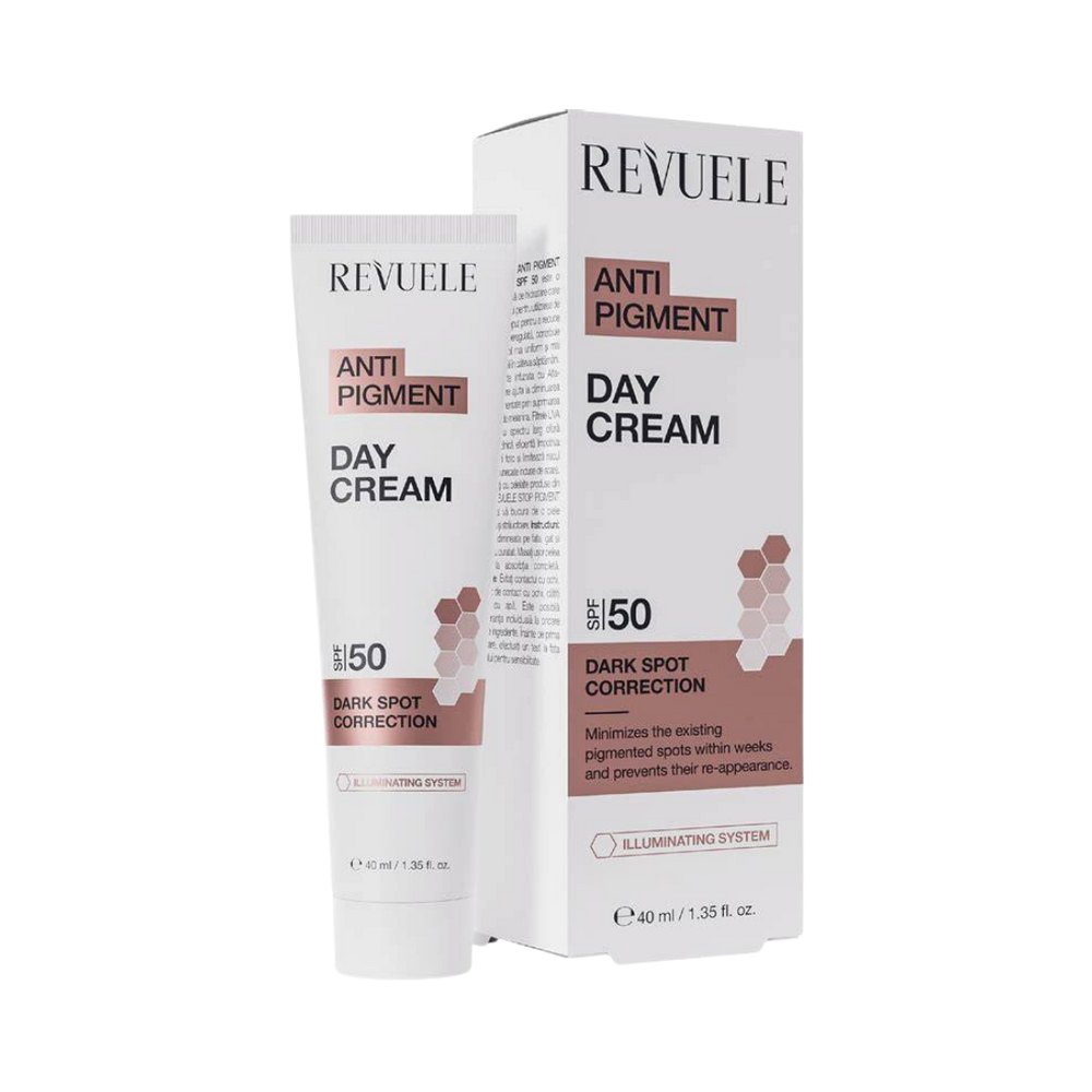 Revuele SPF 50 Anti Pigment Day Cream - 40ml | ريفويل كريم واقي شمسي مضاد للتصبغات spf50 - 40 مل