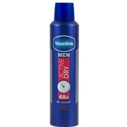 VASELINE Deo spray Men – Active Dry- 250ml | فازلين بخاخ مزيل تعرق لا يترك أثر - 250 مل