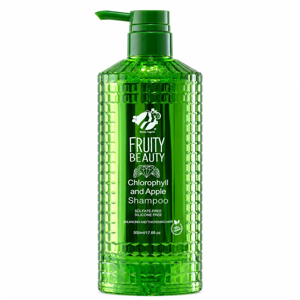 FRUITY BEAUTY Chlorophyll & Apple Shampoo - 500ml | فروتي بيوتي شامبو التفاح و الكلوروفيل - 500 مل