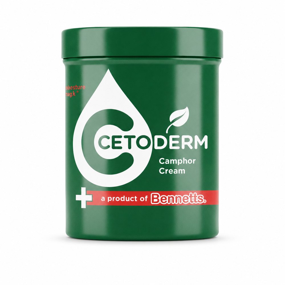 Bennetts cetoderm herbal camphor cream - 450ml | بينيتس سيتوديرم كريم الكافور العشبي - 450 مل