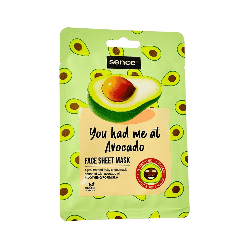 Sence Beauty You Had Me At Avocado Face Sheet Mask - 20ml | سينس بيوتي ماسك ورقي للوجه - 20 مل
