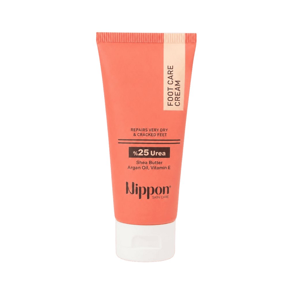 Nippon 25% Urea Shea Butter Argan Oil Vitamin E Foot Care Cream - 50g | نيبون كريم للعناية بالقدمين 25% يوريا وزبدة الشيا وزيت الارجان - 50غ