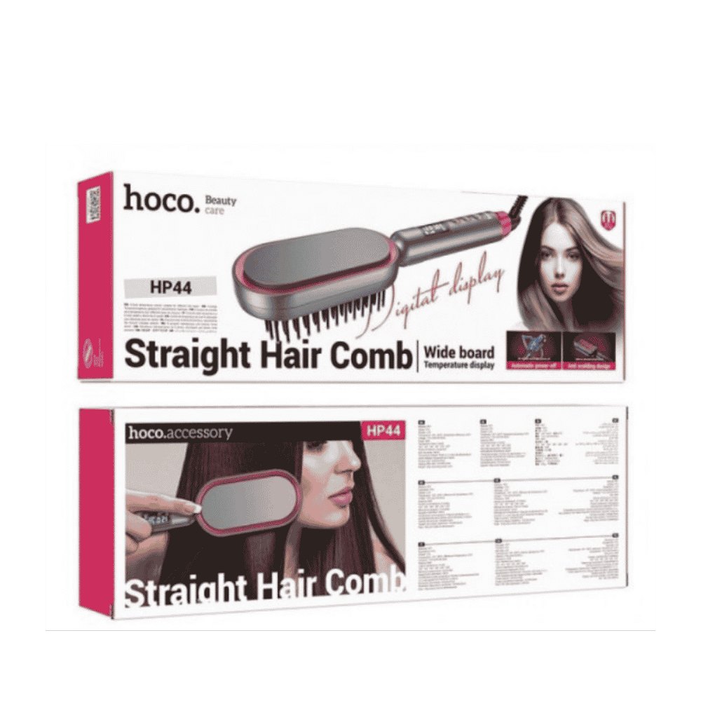 Hoco Electric straight hair comb Wide Board | مشط فرد الشعر الكهربائي