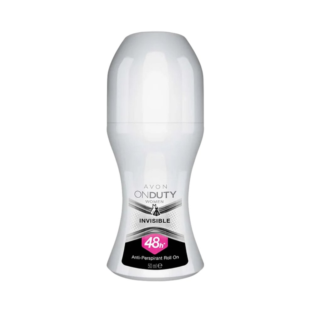 Avon ON DUTY INVISIBLE Women’s Anti-Perspirant 48hr Roll On Deodorant - 50ml | افون رول أون مضاد للتعرق للنساء- 50مل