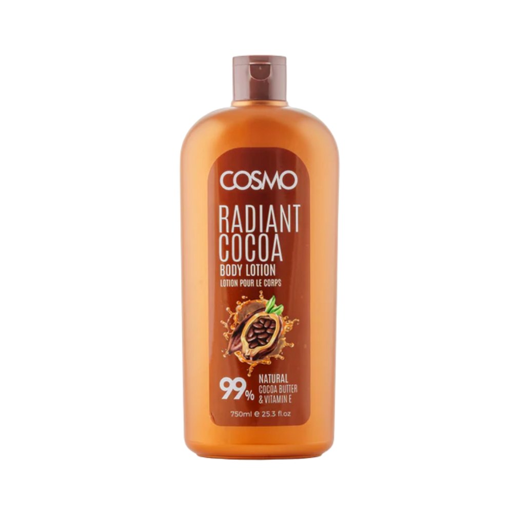 COSMO Radiant Cocoa Body Lotion 99% Natural - 750ml | كوزمو لوشن للجسم بزبدة الكاكاو - 750 مل