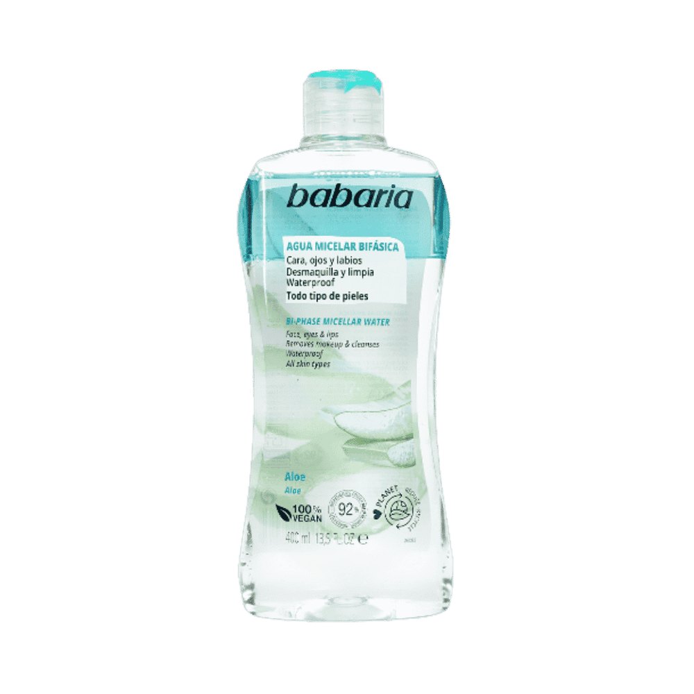 BABARIA Bi-Phase Micellar Water - 400ml | باباريا مزيل مكياج ثنائي الطور - 400 مل