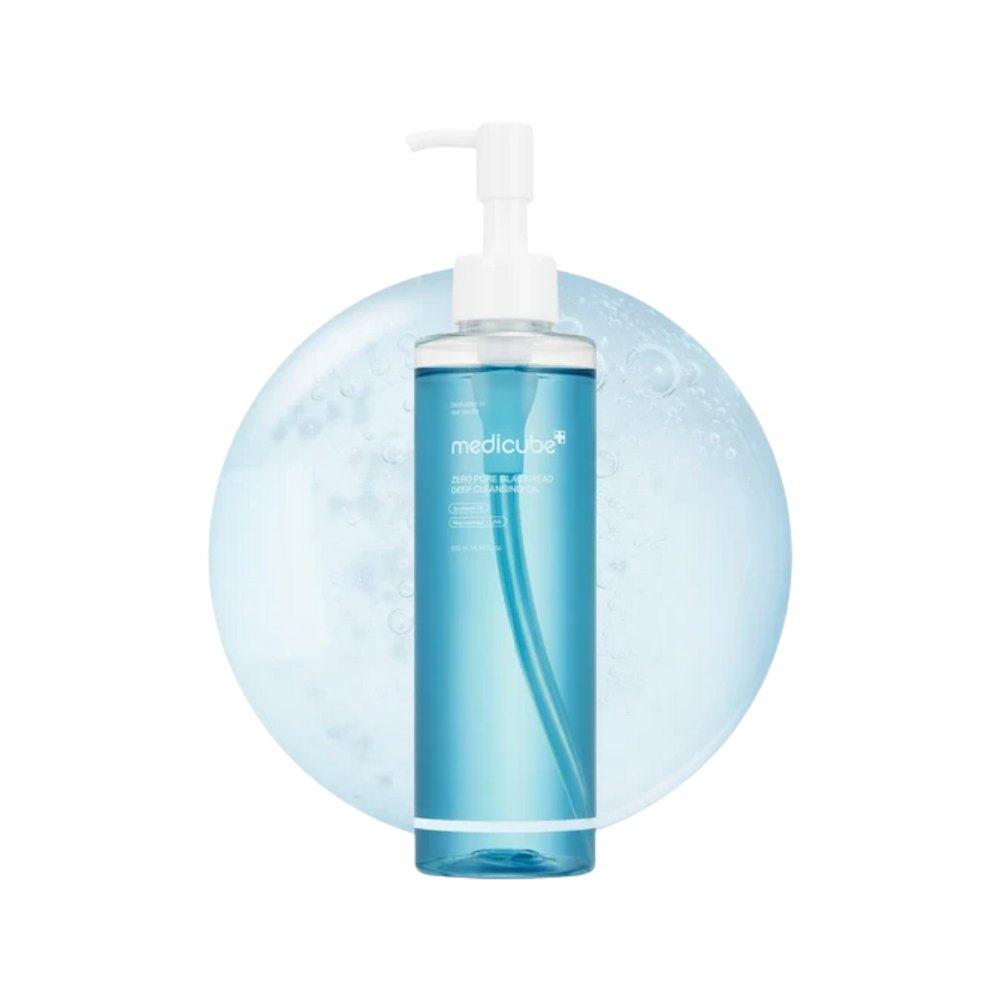 Medicube ZERO PORE BLACKHEAD DEEP CLEANSING OIL - 205ml | ميدي كيوب زيرو بور غسول زيتي لتنظيف المسام - 205 مل