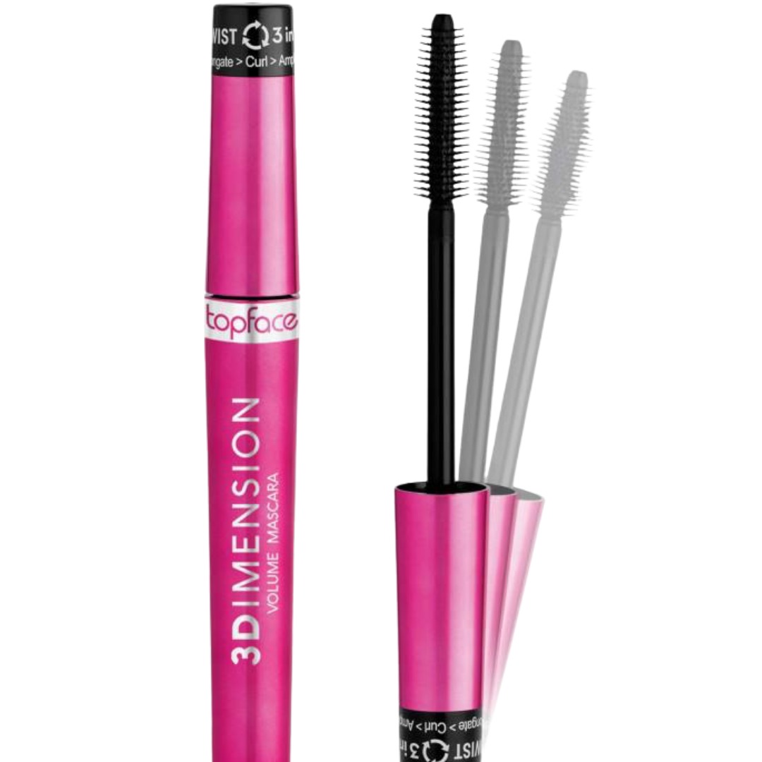 topface 3d Dimension Volume Mascara - 8 ml | توب فيس ماسكارا 3 ديمنشن فوليوم – 8 مل