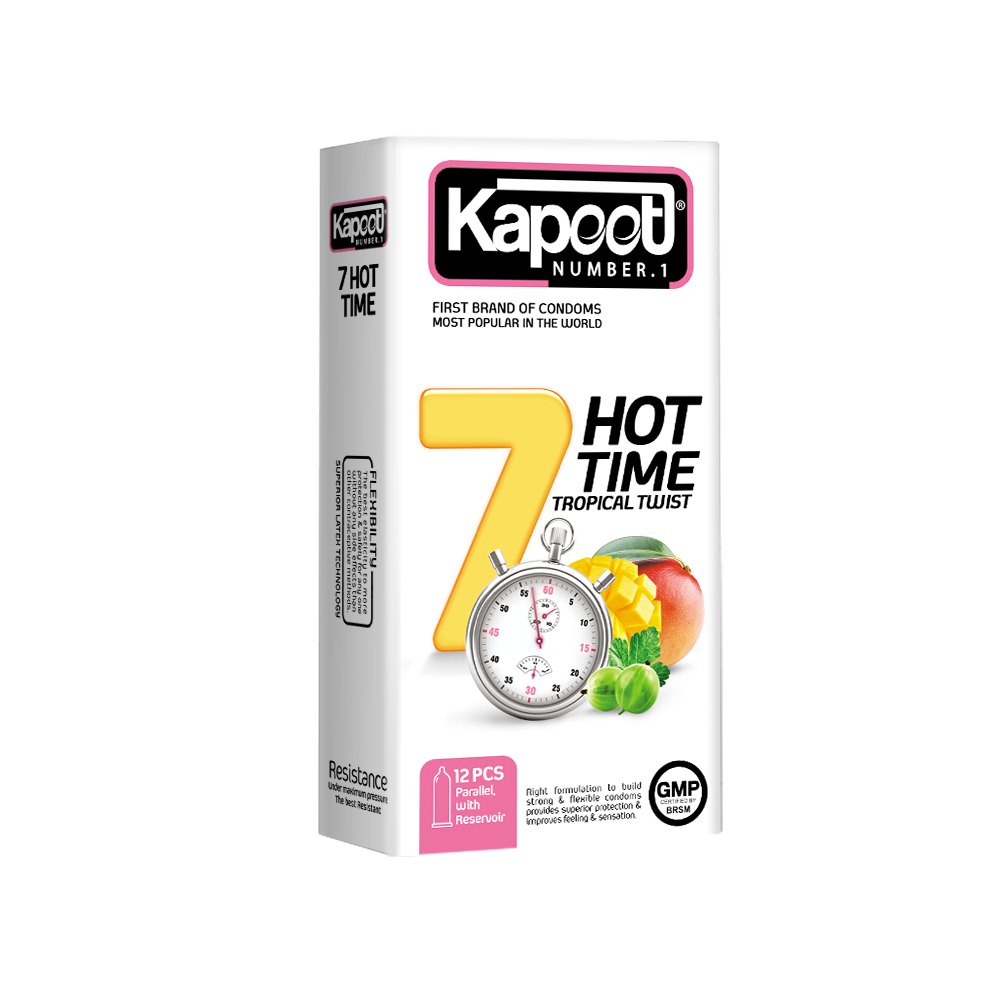 Kapoot Hot Time 7 - 12 Pcs | كبوت علبة واقيات - 12 قطعة