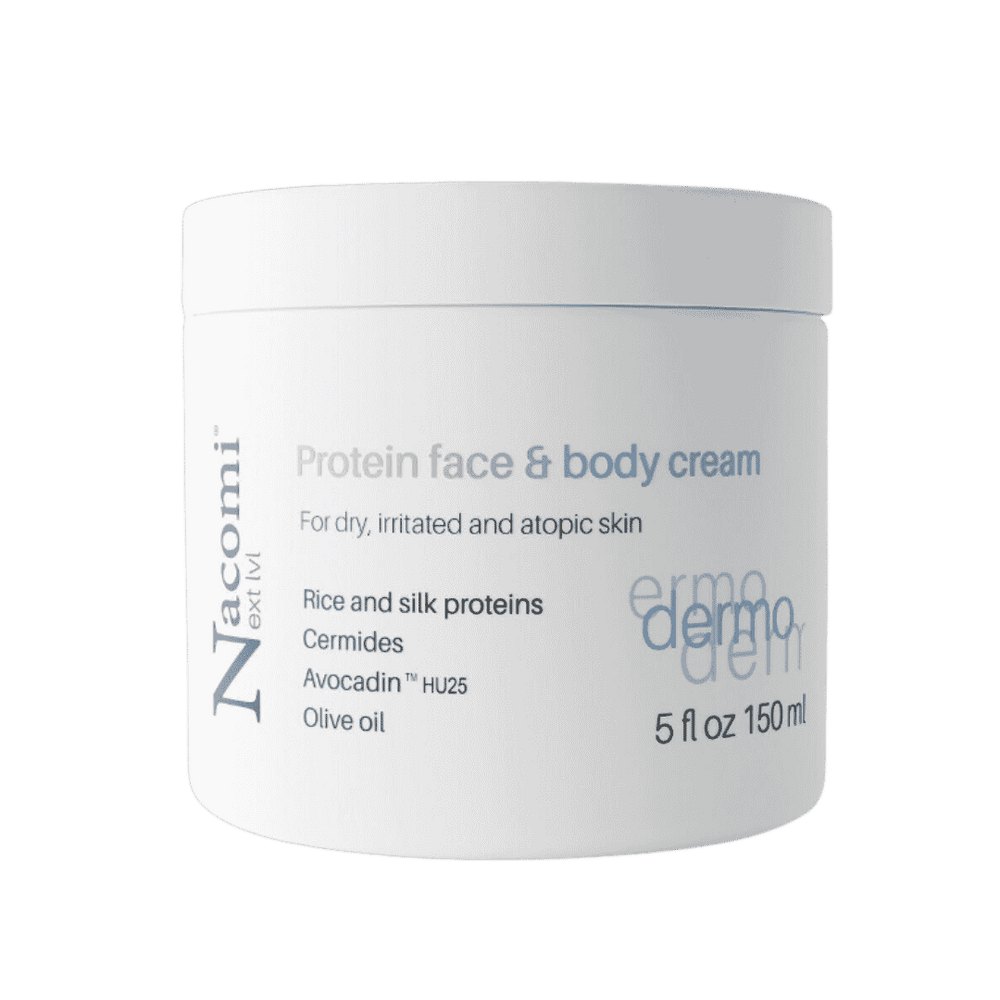 Nacomi Protein face and body cream - 150ml | ناكومي كريم البروتين للوجه و الجسم - 150 مل