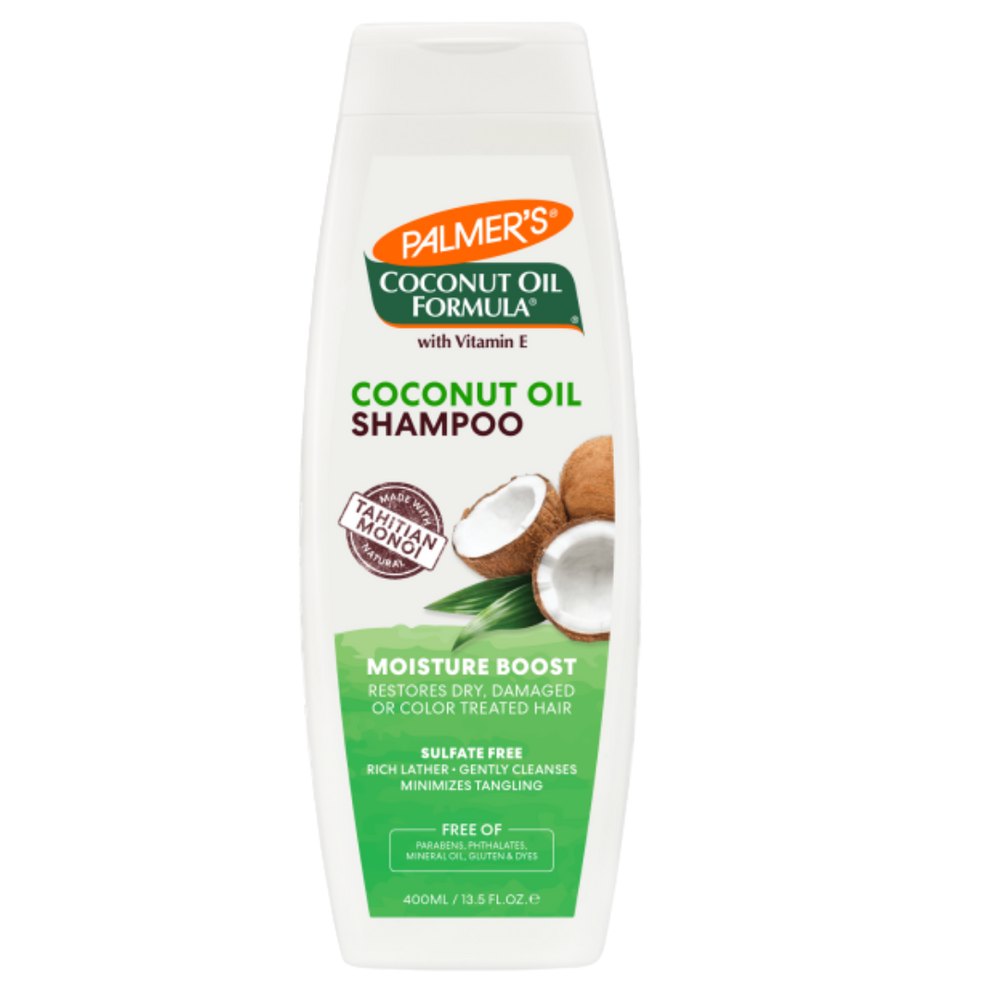 PALMER'S Coconut Oil Formula Moisture Boost Shampoo - 400ml |بالمرز شامبو معزز للرطوبة مع زيت جوز الهند للشعر الجاف والتالف - 400 مل