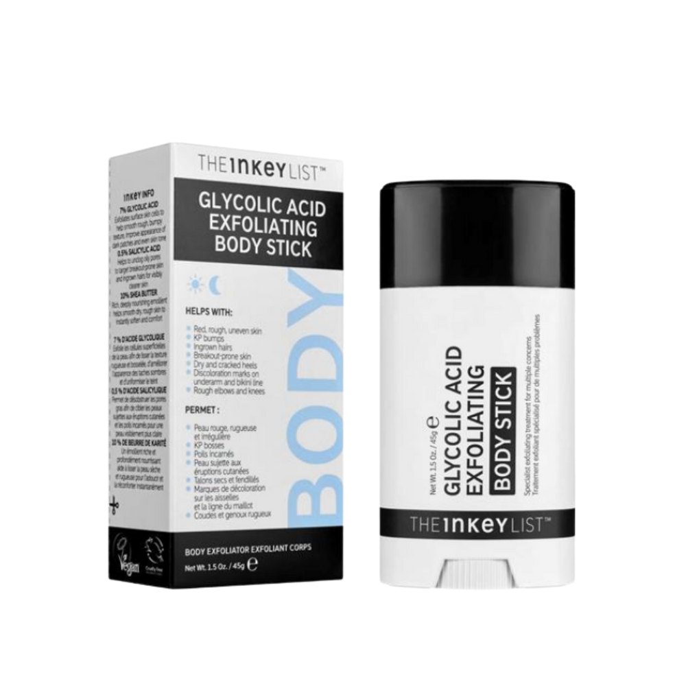 THE INKEY LIST Glycolic Acid Exfoliating Body Stick - 45g | ذا انكي ليست ستيك جليكوليك اسيد مقشرة للجسم - 45 غرام