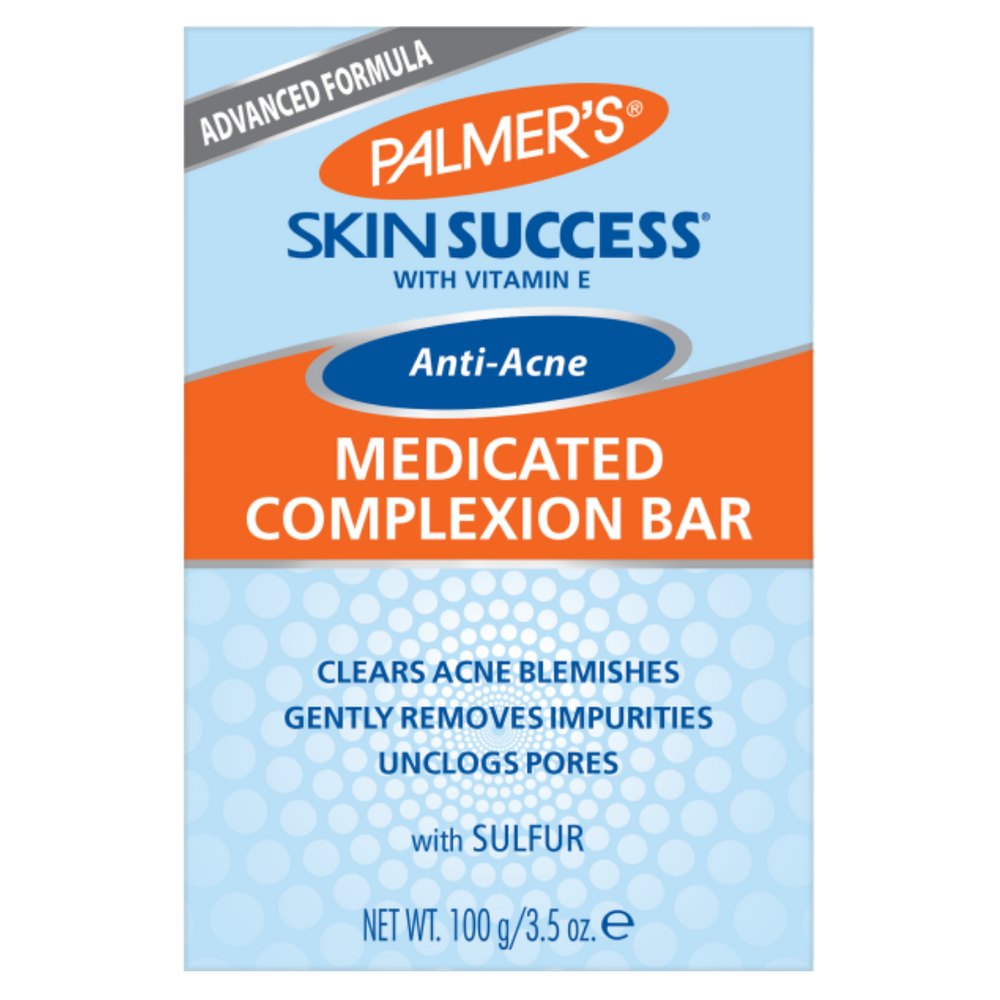 PALMER'S Medicated Complexion Bar With Vitamin E Anti-Acne - 100g | بالمرز صابونة لعلاج حب الشباب - 100 غرام