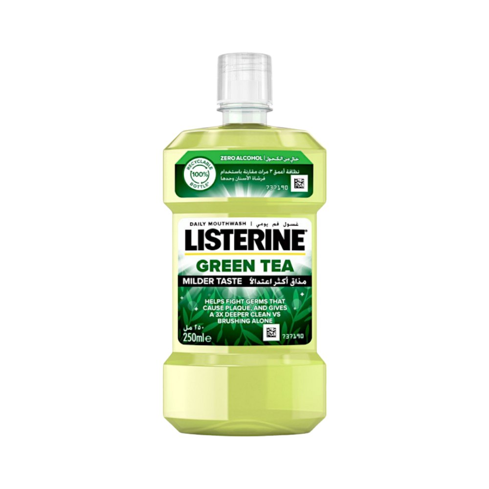 Listerine Green Tea Daily Mouthwash - 250ml | ليسترين غسول الفم بالشاي الأخضر للاستخدام اليومي – 250 مل