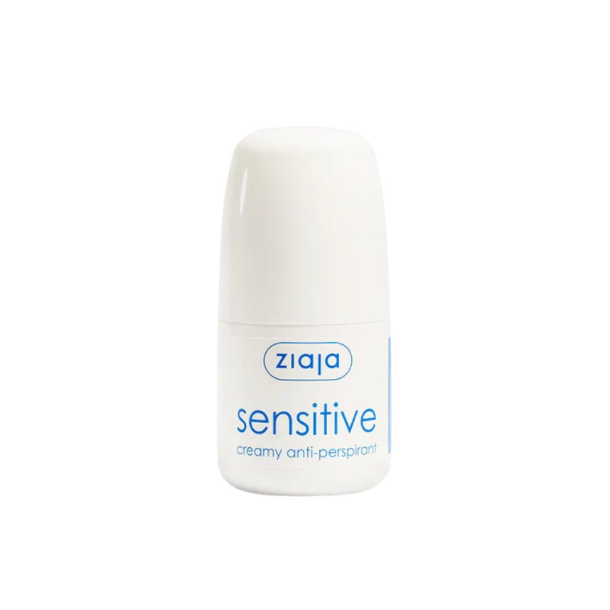 Ziaja Sensitive Creamy Roll-On Antiperspirant Deodorant for Women - 60ml | جايا مضاد تعرق للبشرة الحساسة - 60 مل