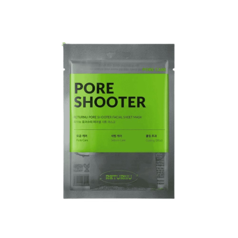 RETURNU Pore Shooter Facial Sheet Mask - 25g | ريترن يو ماسك ورقي للوجه - 25غ