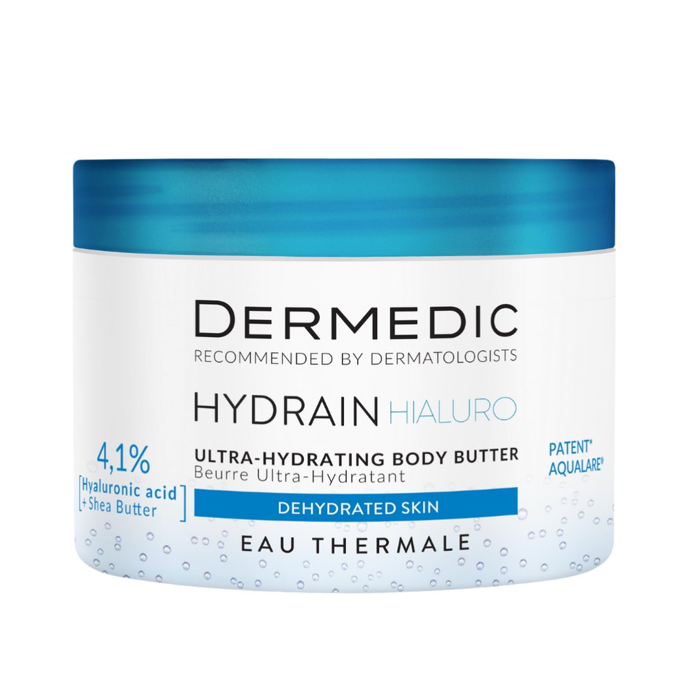 DERMEDIC Hydrain3 Ultra-hydrating body butter body oil - 225ml | ديرمديك زبدة الجسم المرطبة للجسم - 225 مل