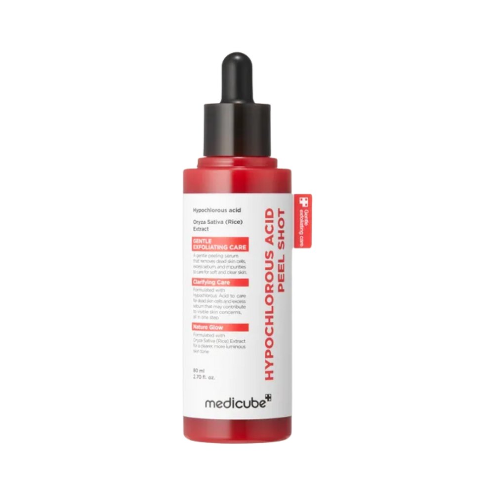 Medicube Hypochlorous Acid Rice Peel Shot - 80ml | ميدي كيوب مقشر بحمض الهيبوكلوروس ومستخلص الأرز – 80 مل