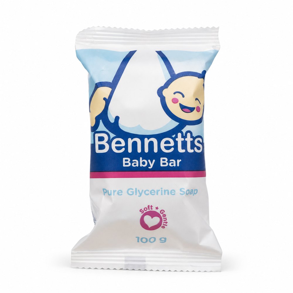 Bennetts Baby Bar Pure Glycerine Soap - 100g | بينيتس صابونة جلسرين نقي - 100 غ