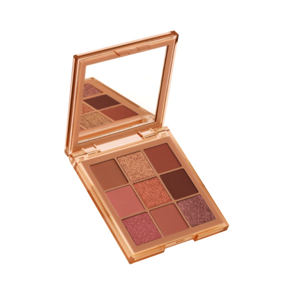 Huda Beauty Nude Medium Eyeshadow Palette - 9x1.1g| هدى بيوتي باليت ظلال للعيون 9*1.1 غرام