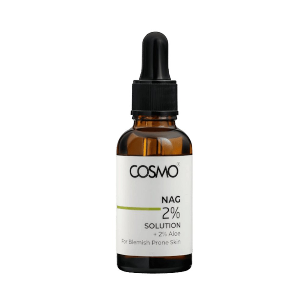 COSMO NAG ALOE 2% SOLUTION - 30ml | كوزمو محلول إن-أسيتيل غلوكوزامين والألوفيرا 2% - 30 مل