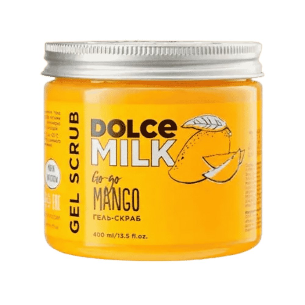 DOLCE MILK Go Go Mango Gel Scrub - 400ml | دولتشي ميلك سكراب للجسم برائحة المانغو - 400مل