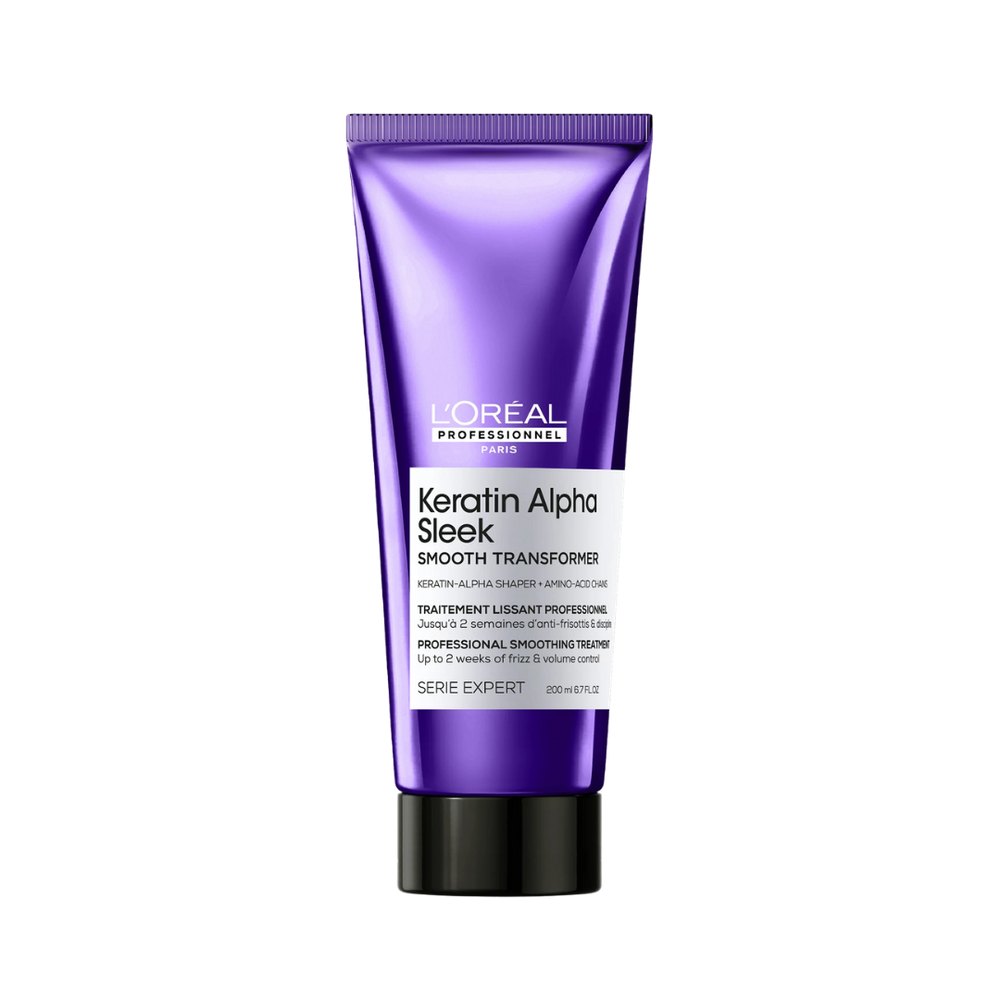 L’Oreal Professionnel Keratin Alpha Sleek Smoothing Treatment - 200ml | لوريال بروفشنال كيراتين بلسم للشعر - 200 مل