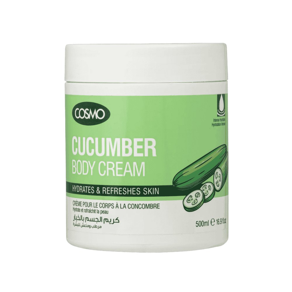 Cosmo Cucumber Body Cream - 500ml | كوزمو كريم جسم بالخيار - 500مل