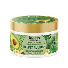 inecto natural Miracle Hair Mask Deeply Nourishing - 300ml | إنكتو ماسك مرطب و مغذي للشعر بزيت الأفوكادو - 300 مل