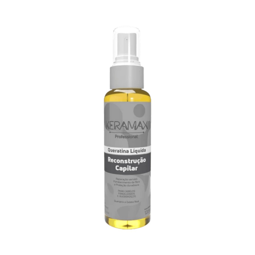 Skafe Keramax Queratina Liquida Reconstrucao Capilar - 120ml | سكاف كيراتين كيرامكس بخاخ مائي لإعادة بناء الشعر- 120مل