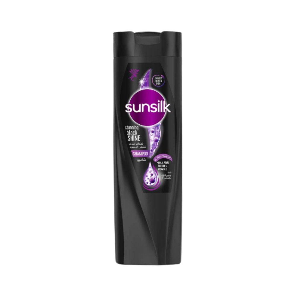Sunsilk Stunning Black Shine Shampoo - 350ml | صانسيلك شامبو مضيئ للشعر - 350 مل