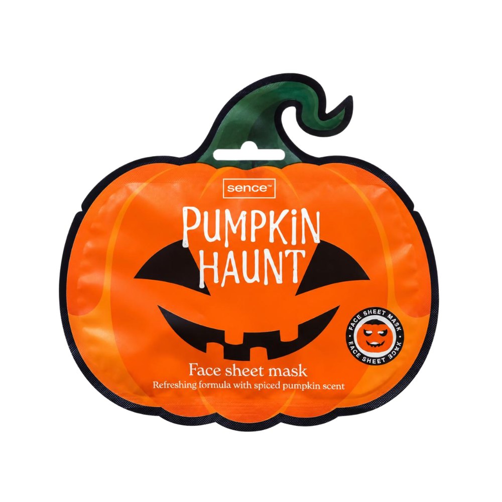 Sence Pumpkin Haunt Face Sheet Mask - 23ml | سينس بيوتي قناع الوجه الورقي بامبكن هانت - 23 مل