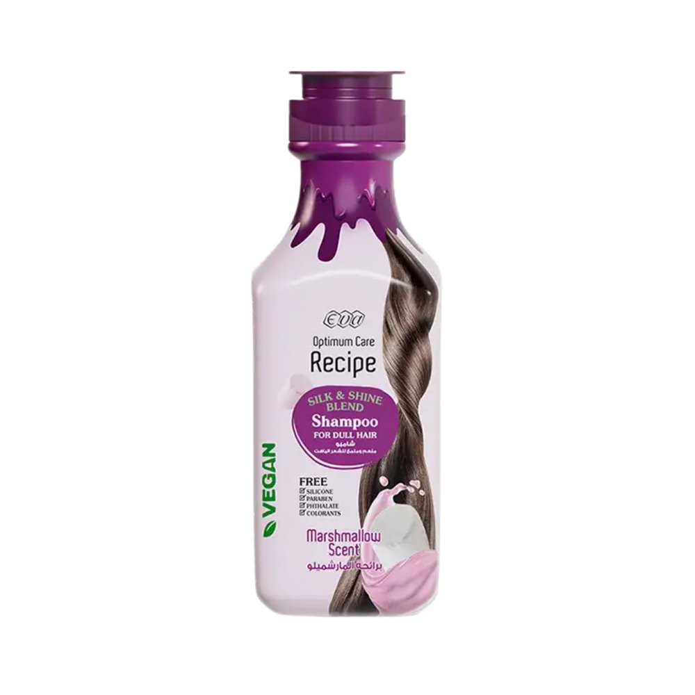 EVA RECIPE SILK&SHINE SHAMPOO MARSHMALO - 350ml | ايفا شامبو لشعر حريري ولامع برائحة المارشميلو - 350 مل