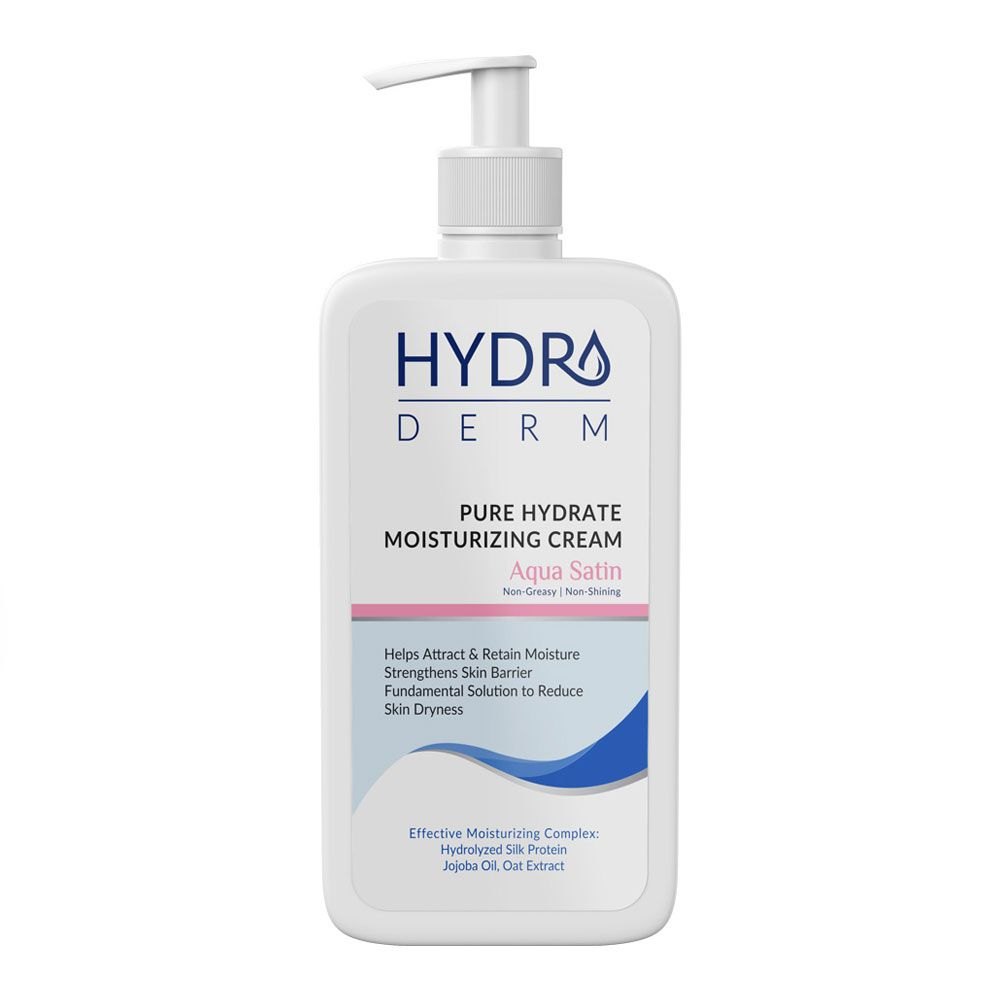 HYDRODERM Aqua Satin hand and face moisturizing cream - 500ml | هيدروديرم كريم مرطب للوجه و اليدين - 500 مل