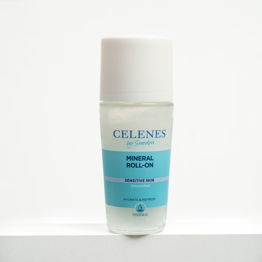 Celenes by Sweden Mineral Roll-On Sensitive Skin Unscented - 75ml | سيلينس باي سويدن مزيل عرق معدني للبشرة الحساسة بدون عطر – 75 مل