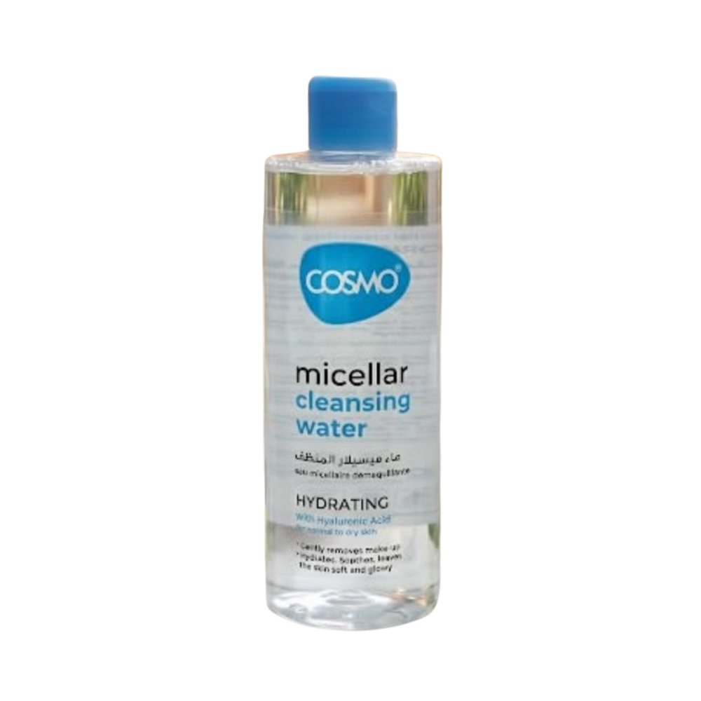 Cosmo Micellar Cleansing Water Hydrating -500ml | كوزمو ميسيلار المنظّفة والمرطّبة – 500 مل
