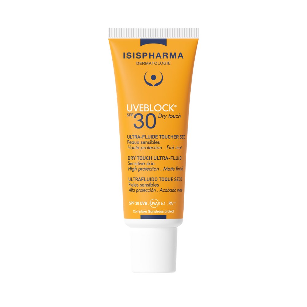 ISIS PHARMA UVBLOCK SPF30 DRY TOUCH INVISIBLE - 40ML | ايزيس فارما واقي شمسي مع عامل حماية 30% - 40 مل
